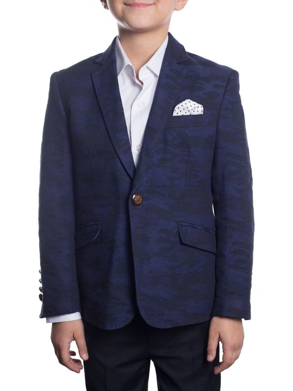 Elie Balleh Little Boy's Camouflage Blazer